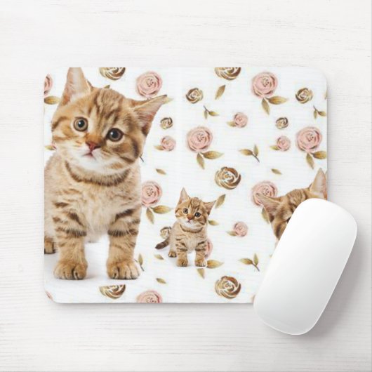 Tapis De Souris Kitten Floral Pad Souris ! (Avec souris)