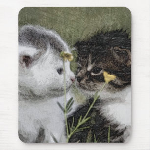 Tapis De Souris Kitten, mignonne, nature