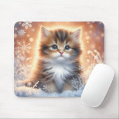 Tapis de souris Kitten pour les Fêtes (Avec souris)