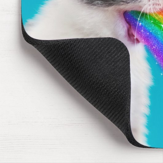 Tapis De Souris Kitten Spits Up Rainbow (Coin)