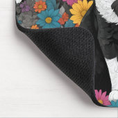 Tapis De Souris Kitty au milieu des fleurs (Coin)