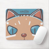 Tapis De Souris Kitty Chat Faced (Avec souris)