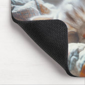 Tapis De Souris Kitty Dormir sur la vieille surface (Coin)