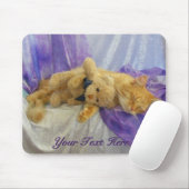 Tapis De Souris Kitty faisant une sieste Mousepad (Avec souris)