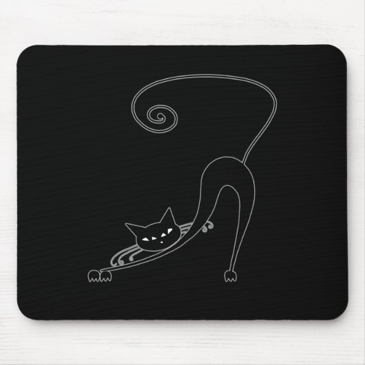 Tapis De Souris Kitty fantaisie noir 2 (Devant)
