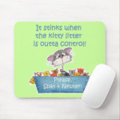 Tapis De Souris Kitty Litter pue (Avec souris)