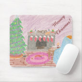 Tapis De Souris Kitty-mas Mischief (Noël) (Avec souris)