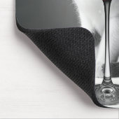 Tapis De Souris Kitty Peeking Through a Wine Glass (Coin)