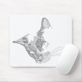 Tapis De Souris Kitty typographique (Avec souris)