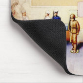 Tapis De Souris Klaxon de soufflement de bébé roux aux soldats (Coin)