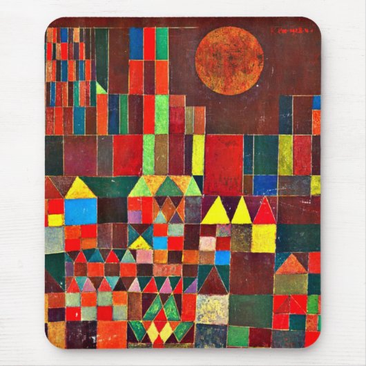 Tapis De Souris Klee - Château et Soleil (Devant)