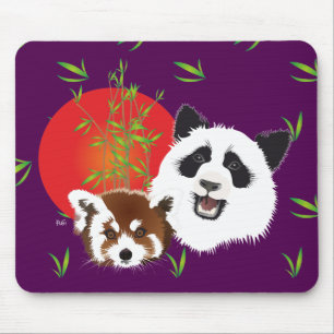 Tapis De Souris Kleiner Panda (Ailurus fulgens) Mauspad