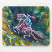 TAPIS DE SOURIS KNIGHT LANCELOT, CHEVAL EN FORÊT VERTE (Devant)