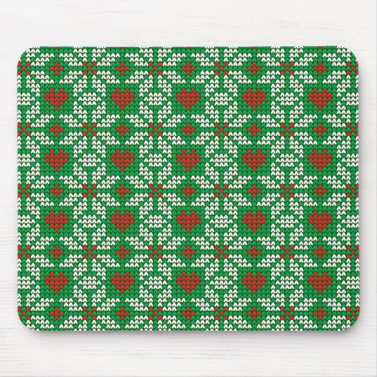 Tapis De Souris Knitted Christmas pattern (Devant)