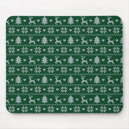 Tapis De Souris Knitted seamless Christmas pattern (Devant)