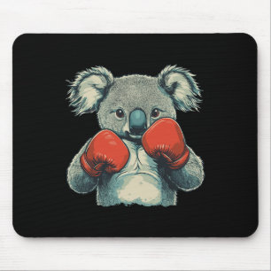 Tapis De Souris Knockout Koala Ours Pour Un Jour Punchy Et Boxe Lo