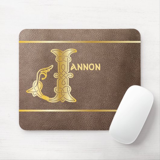 Tapis De Souris Knot celtique 16e siècle Capitale décorative J (Avec souris)
