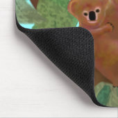 Tapis De Souris Koala dans l'eucalyptus Mousepad (Coin)