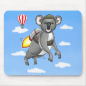 Tapis De Souris Koala Fusée (Devant)