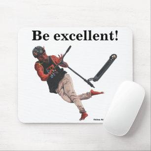 Tapis De Souris Kobold Kick Scooter Tricks Imaginaire Art Pad sour