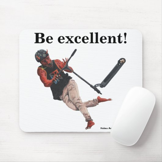 Tapis De Souris Kobold Kick Scooter Tricks Imaginaire Art Pad sour (Avec souris)