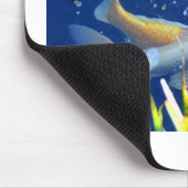 Tapis De Souris koi carpe nage mousepad (Coin)