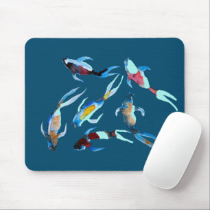 Tapis De Souris koi Fish aquarelle art japonais
