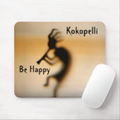 Tapis De Souris Kokopelli Be Happy Inspirational Mousepad (Avec souris)