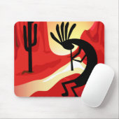 Tapis De Souris Kokopelli Desert Sunset Southwest Mousepad (Avec souris)