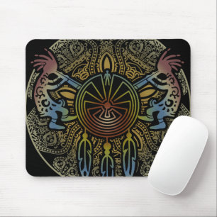 Tapis De Souris Kokopelli Duo - Homme Dans Le Maze - Dreamcatcher
