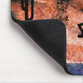 Tapis De Souris Kokopelli Sunset Mosaic Sud-Ouest du désert (Coin)