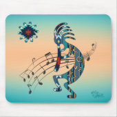 Tapis de souris Kokopelli Turquoise (Devant)