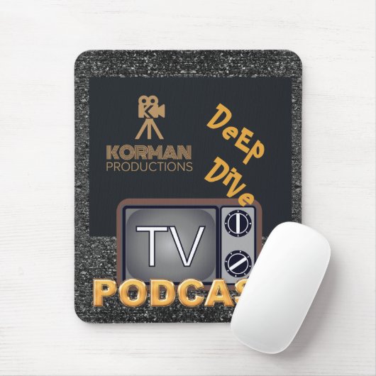 Tapis De Souris Korman Productions Deep Dive TV Podcast (Avec souris)