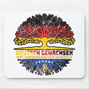 Tapis De Souris Kosovo Kosovar Allemand Allemagne Arbre Racine