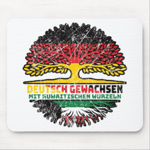 Tapis De Souris Koweït Koweitien Allemand Allemagne Arbre Racine