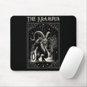 Tapis De Souris Krampus Tarot Card Design Christmas Season Evil Pa (Avec souris)