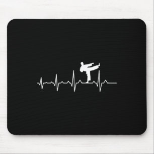 Tapis De Souris Kung Fu Karaté Rythme Cardiaque Ceinture Noire Art