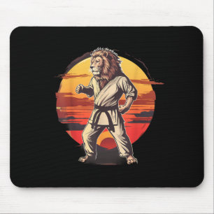 Tapis De Souris Kung Fu Lion Sunset Kickboxing Judo Taekwondo MMA