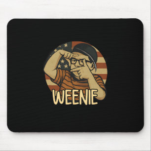 Tapis De Souris L7 Weenie drôle de baseball Usa