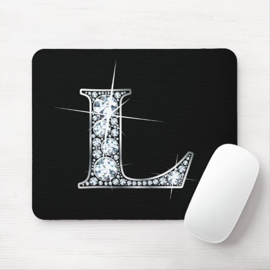 Tapis De Souris L "Diamond Bling" Imprimer Mousepad (Avec souris)