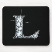 Tapis De Souris L "Diamond Bling" Imprimer Mousepad (Devant)