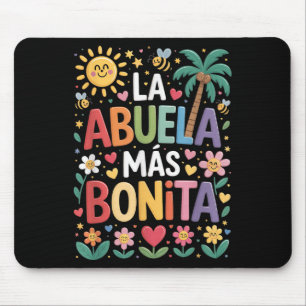 Tapis De Souris La Abuela Más Bonita Maman Cute Abuela Grandma Mot