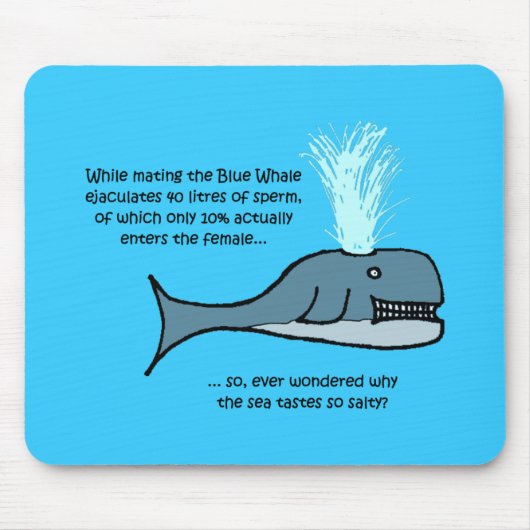 Tapis De Souris La baleine bleue... (Devant)