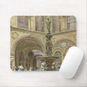 Tapis De Souris La banque et le bâtiment de bourse des valeurs (Avec souris)