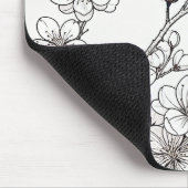Tapis De Souris La beauté délicate des fleurs de cerisiers (Coin)