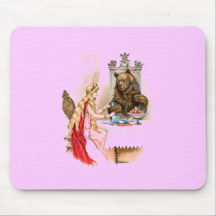 Tapis De Souris La beauté et la souris de la bête