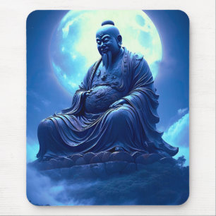 Tapis De Souris La Bénédiction de la Lune sur la Statue Céleste
