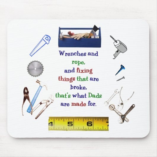 Tapis De Souris La boîte à outils Mousepad du papa (Devant)