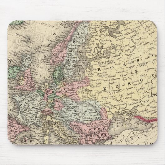 Tapis De Souris La carte de l'Europe par Mitchell (Devant)