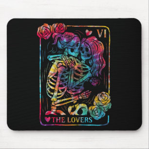 Tapis De Souris La carte de tarot des amants gothique occulte embr